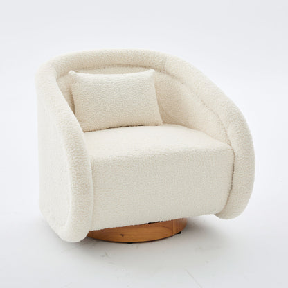 Swivel Accent Chair With 360 Degree Rotating Home Essentials