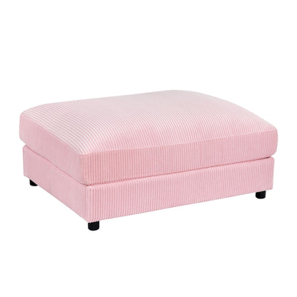 Upholstered Rectangle Ottoman Home Essentials