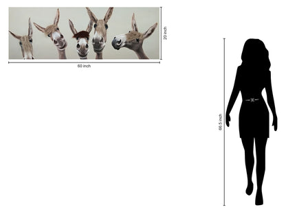 Whimsical Brows - 20" x 60" Framed Wall Art