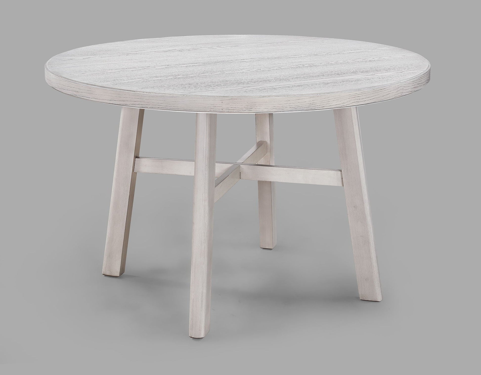 Blanche - Round Dining Table - Antique White Crown Mark