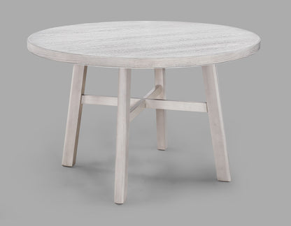 Blanche - Round Dining Table - Antique White Crown Mark