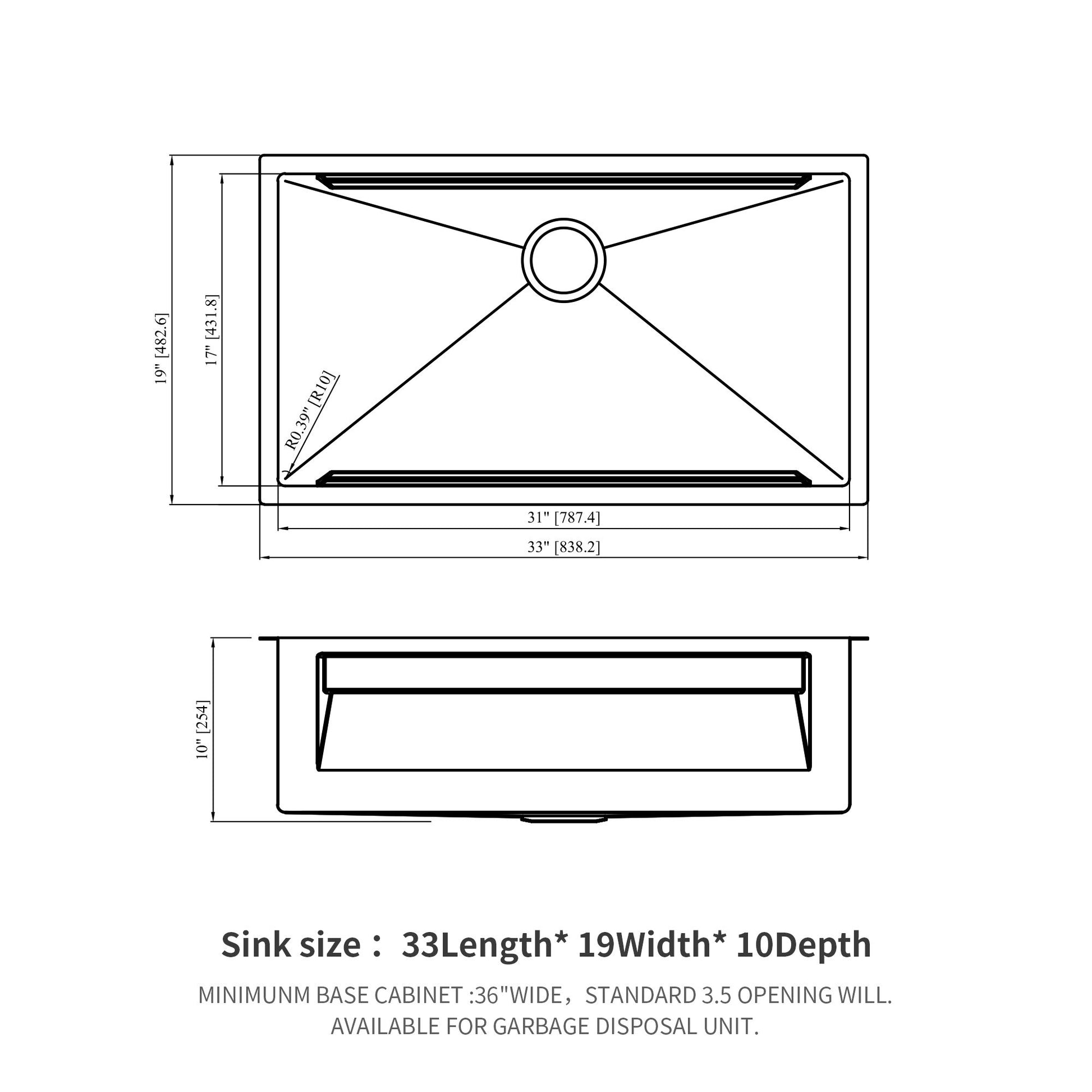 Undermount Kitchen Sink, Single Bowl With Ledge Workstation, 16 Gauge Stainless Steel - Brushed Nickel Daily Nest