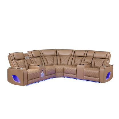 Fortuner - Power Recliner Sectional Sofa Matrix Furniture Group