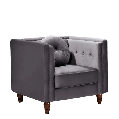 Chesterfield Accent Tufted Square Arm Side Chair US Pride
