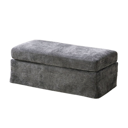 Ottoman Foot Stool With Metal Legs Home Essentials