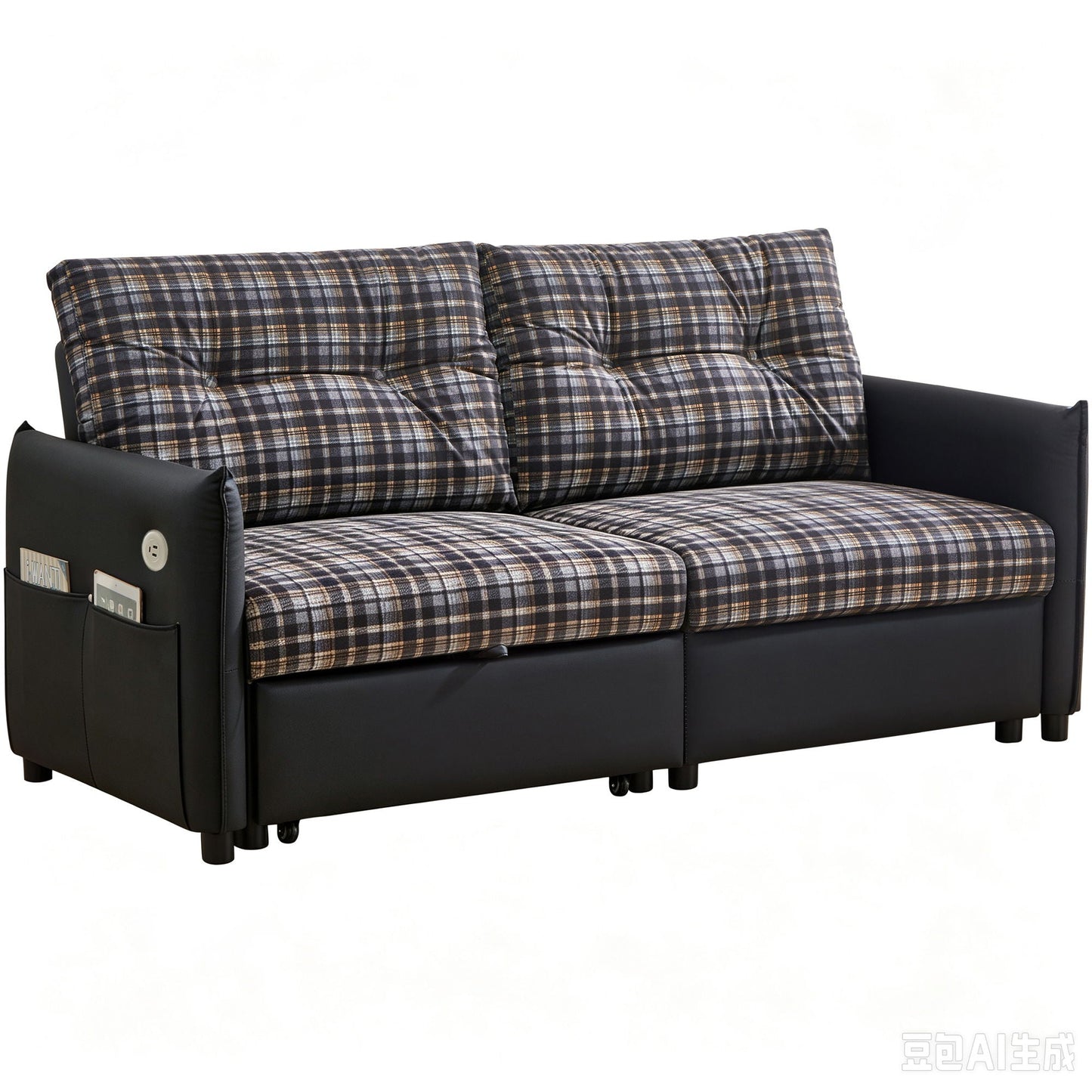 Sleeper Sofa, Expandable Sectional With Ottoman For Living Room Home Essentials