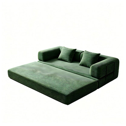 Convertible Sleeper Sofa Bed, 3 Seater Fold Out Couch With Mattress Home Essentials