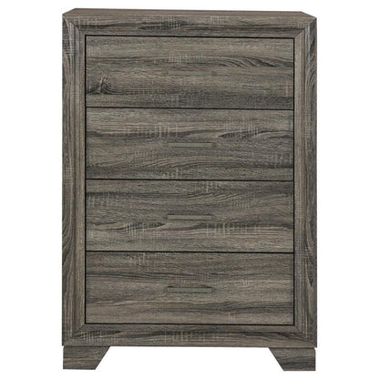Wright - 4-Drawer Chest Of Drawers - Brown Oak Coaster Fine Furniture