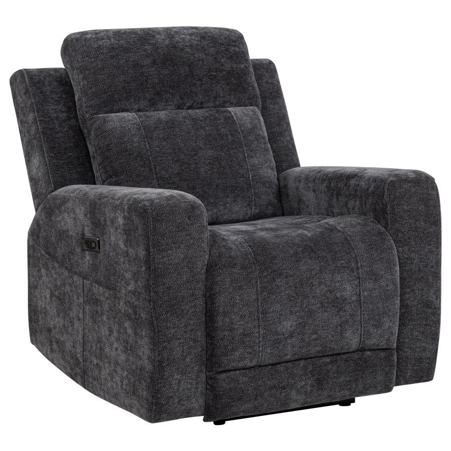 Kennett - Chenille Upholstered Power Recliner Chair Coaster Fine Furniture