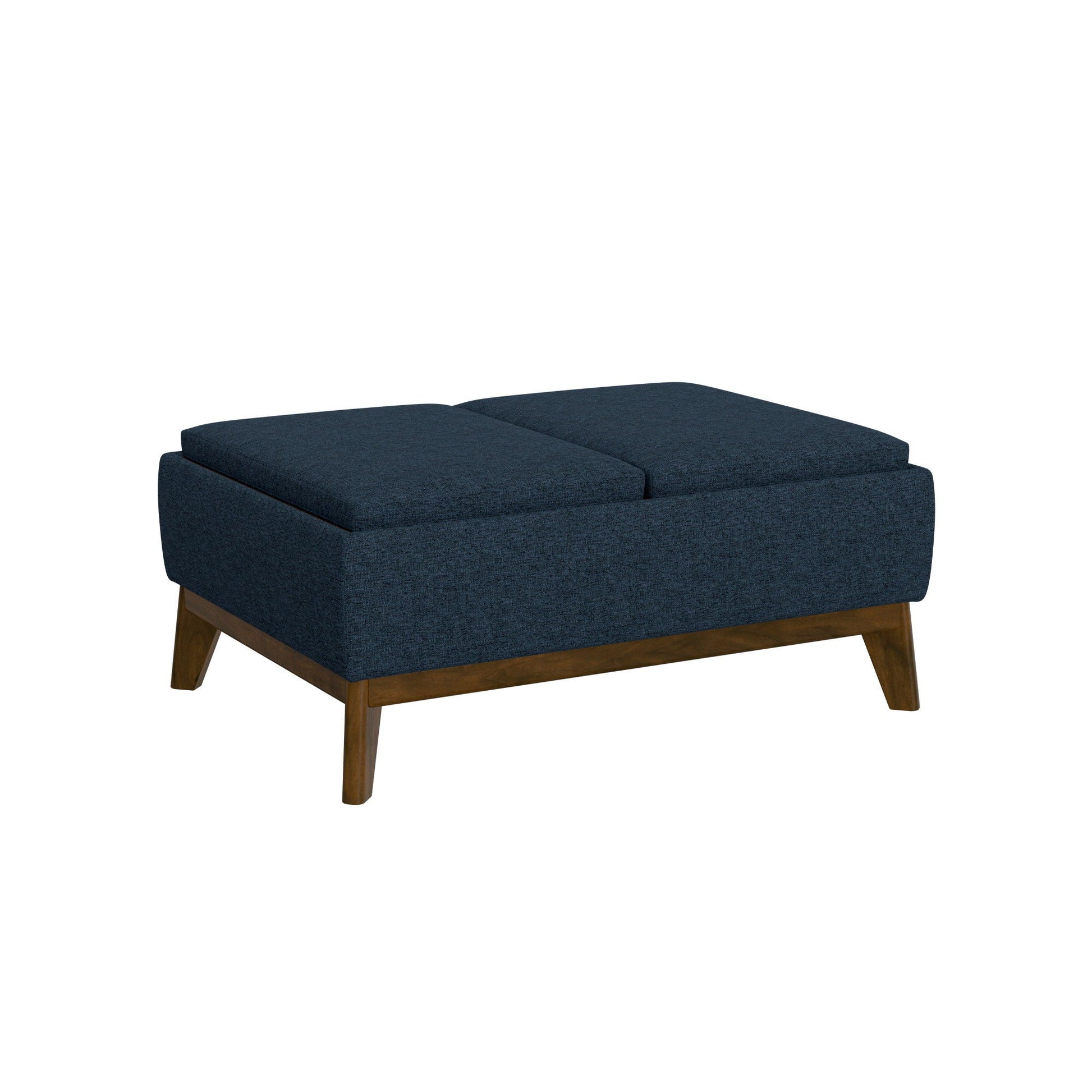 Varia - Reversible Tray Ottoman - Blue Emerald Home