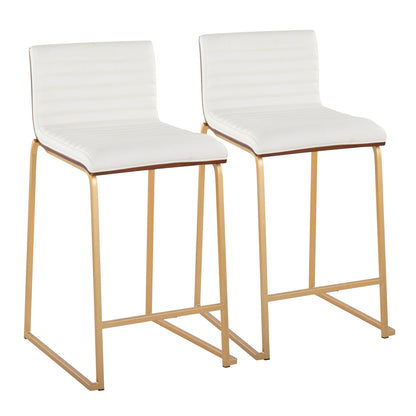 Mason Mara - Contemporary Design Fixed Height Counter Stool (Set of 2) Lumi Source