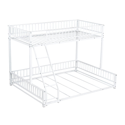 Bunk Bed Frame With Ladder And Safety Guardrails Dreamland