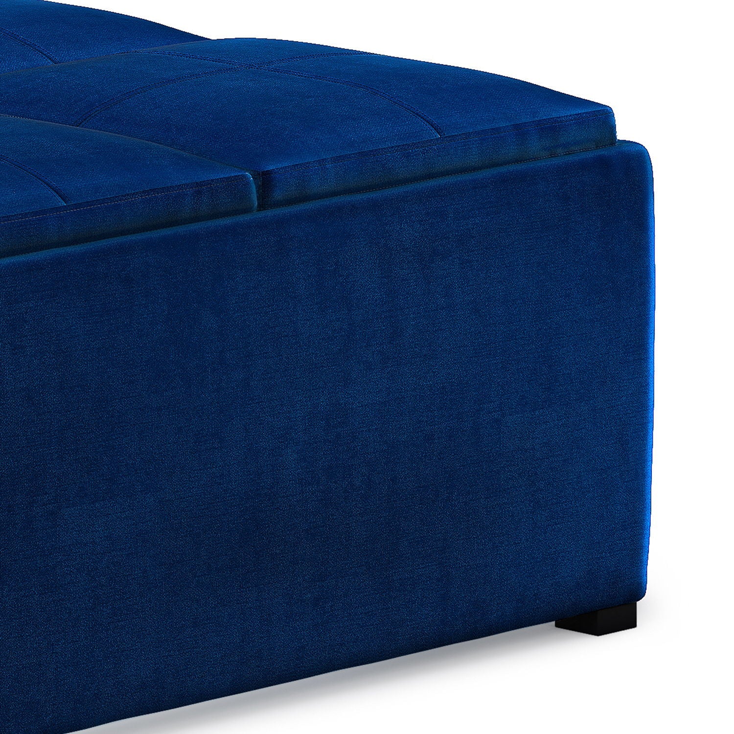 Avalon - Square Coffee Table, Storage Ottoman Simpli-Home