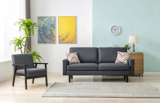 Bahamas - Sofa Set With 2 Throw Pillows Lilola Home