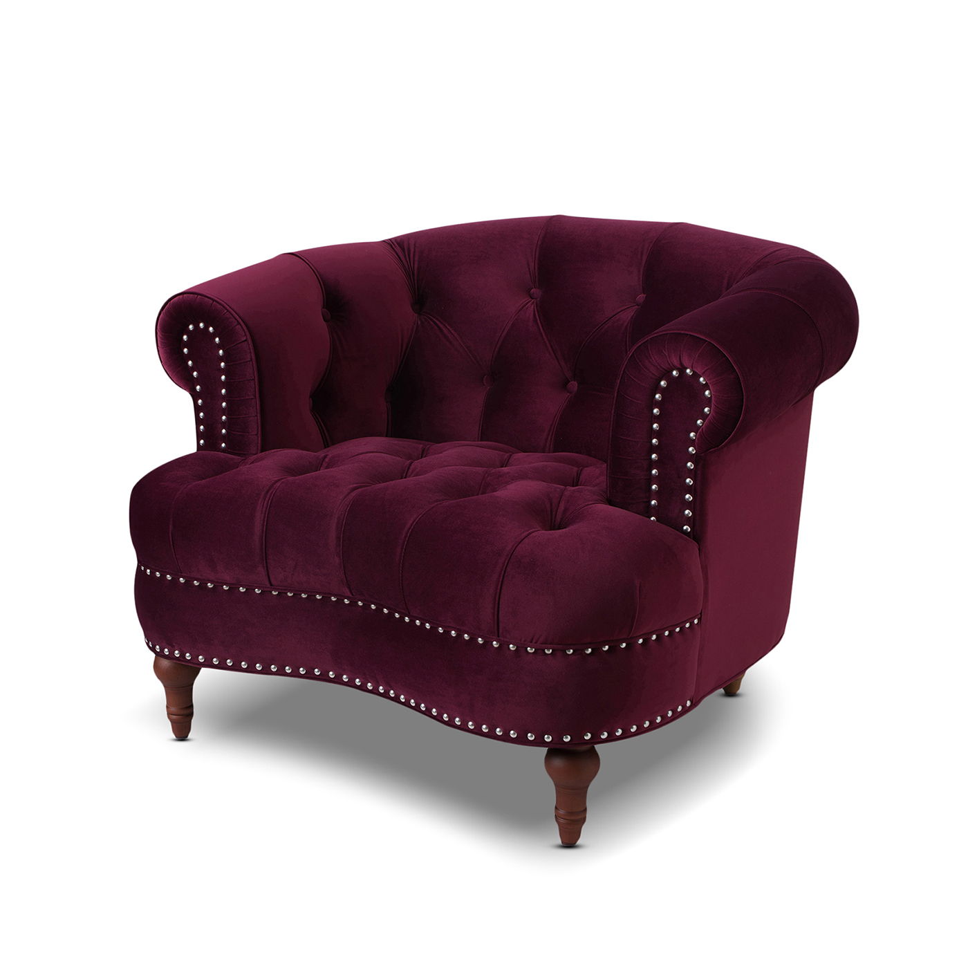 La Rosa - Victorian Tufted Upholstered Accent Chair Jennifer Taylor Home