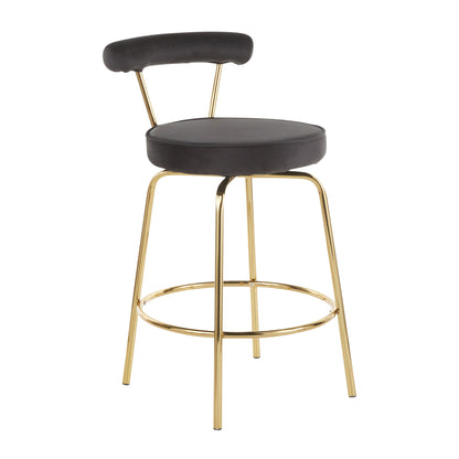 Rhonda - Glam Counter Stool (Set of 2) Lumi Source
