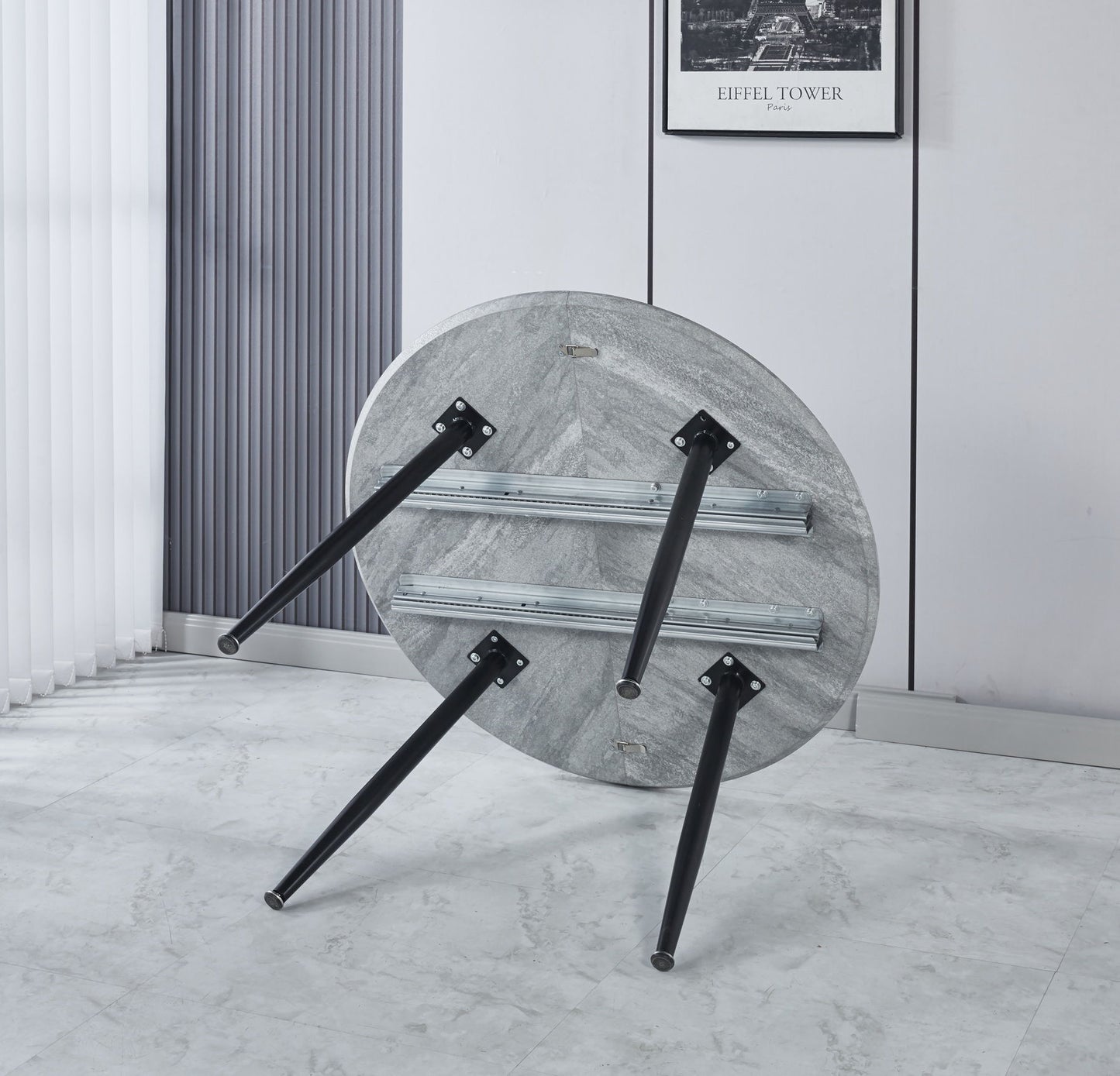 Extensible Table, Dining Table, Office Table, Coffee Table Metal Leg Home Essentials