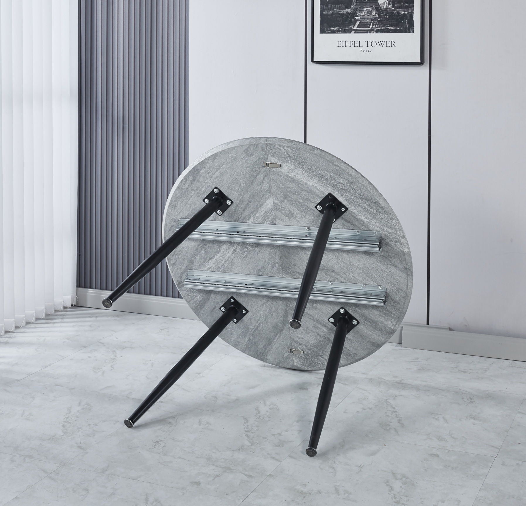 Extensible Table, Dining Table, Office Table, Coffee Table Metal Leg Home Essentials