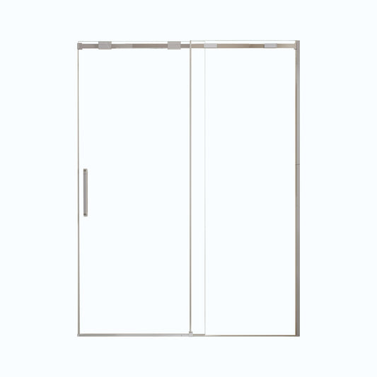 Semi-Frame Single Sliding Shower Door With Clear Tempered Glass Daily Nest
