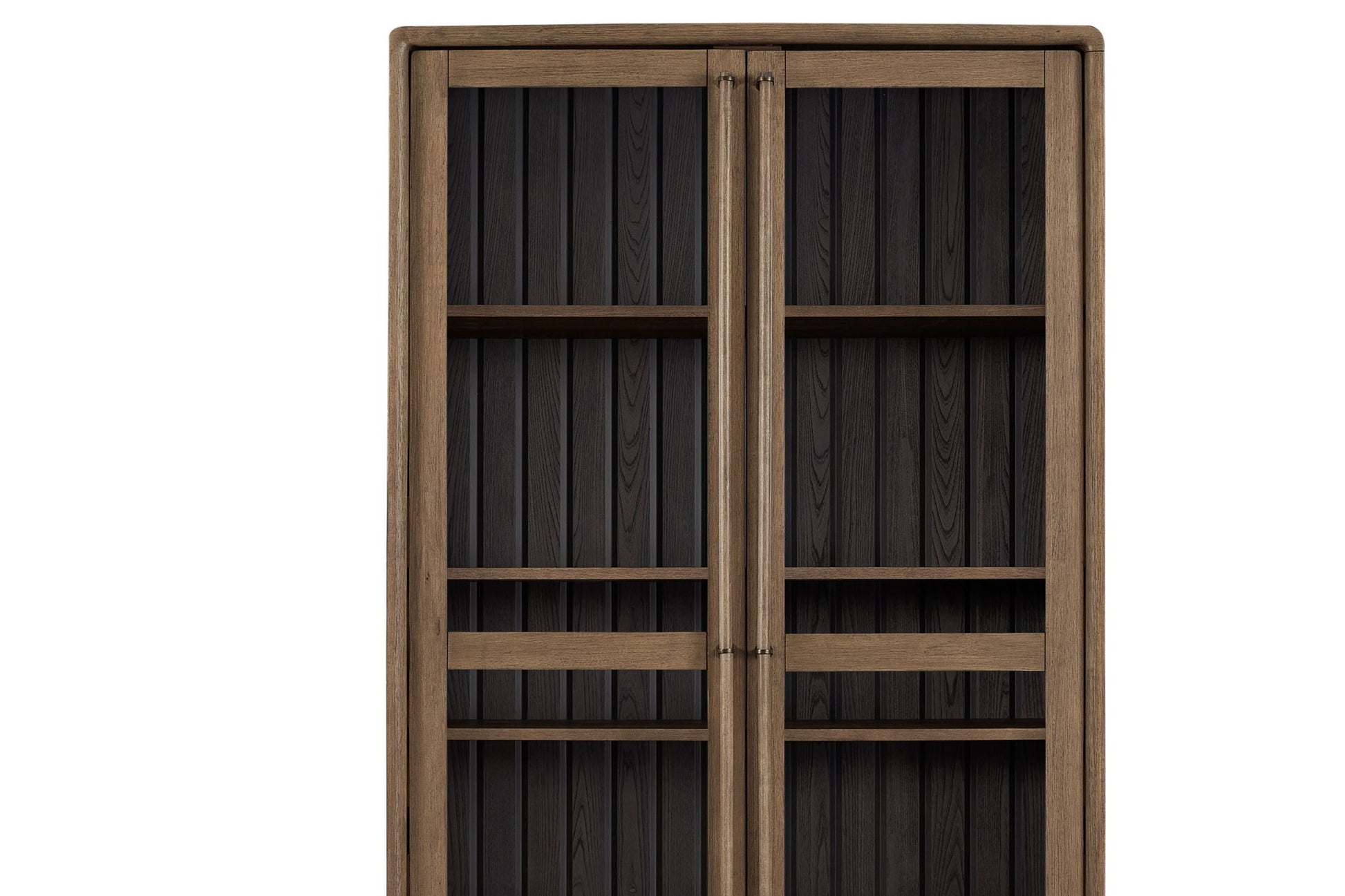 Display Cabinet - Latte / Peppercorn Bernards Furniture