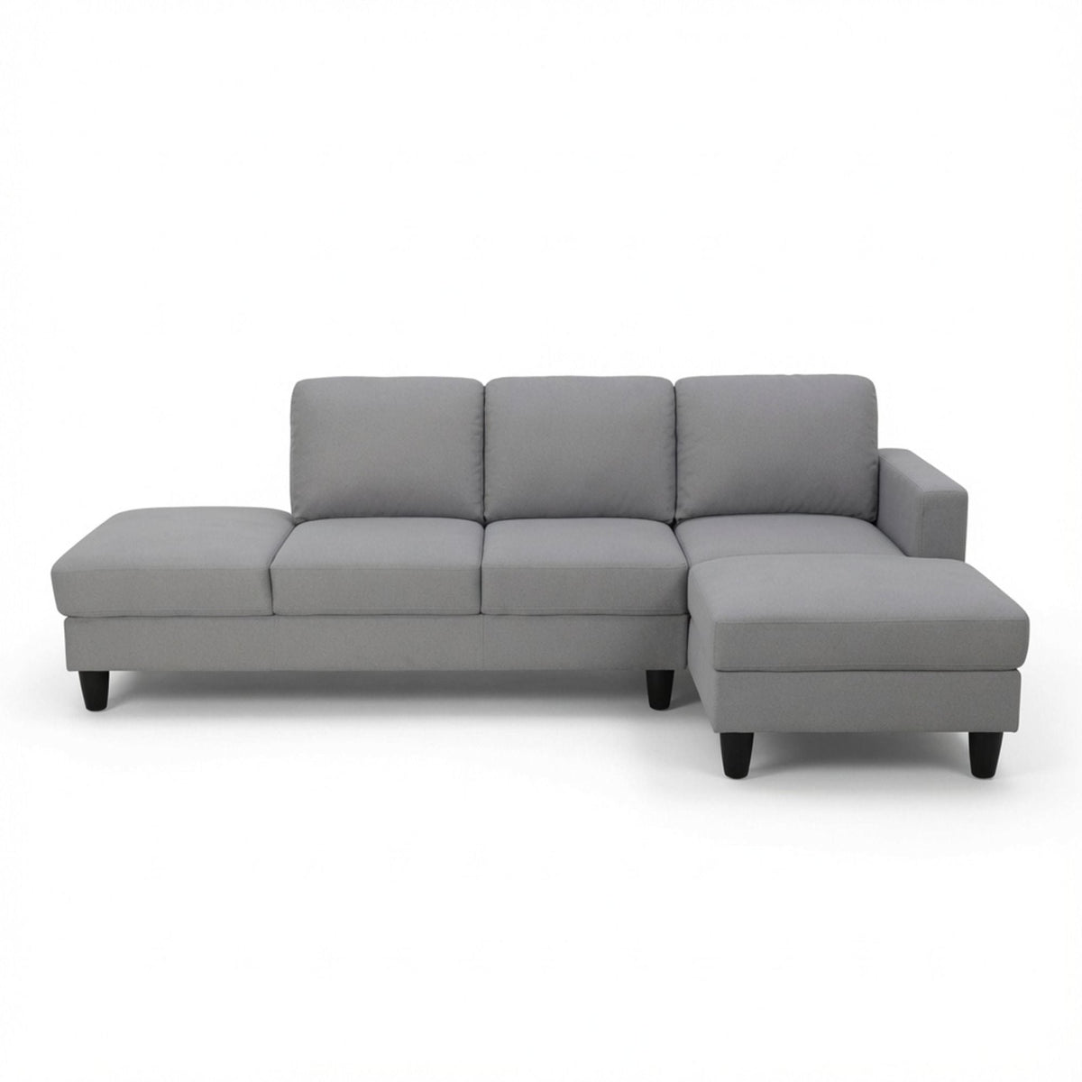 L - Shaped Sectional Sofa With Chaise & Ottoman Home Essentials