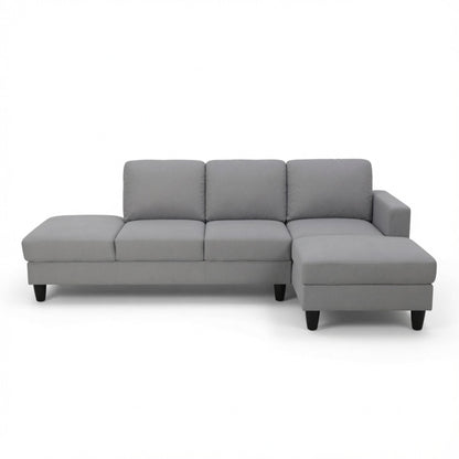L - Shaped Sectional Sofa With Chaise & Ottoman Home Essentials