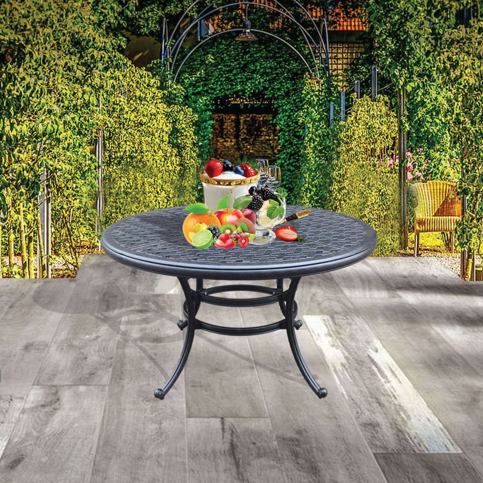 52" Round Dining Table Home Essentials