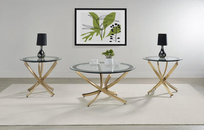 Brooke - Round Coffee Table Set Coaster Fine Furniture