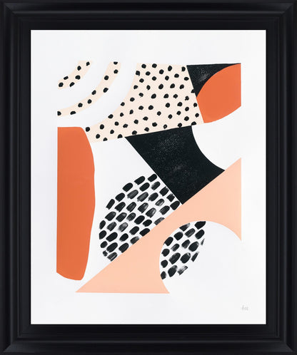 Terracotta Motion - 28" x 34" Framed Wall Art Classy Art