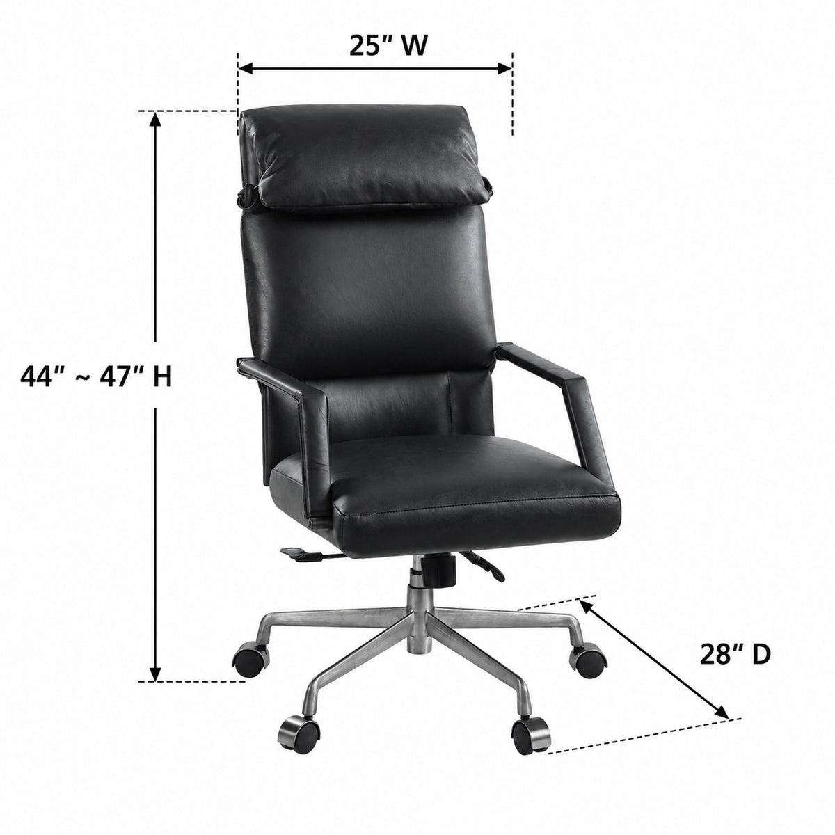 Dart - Swivel Office Chair - Black Acme