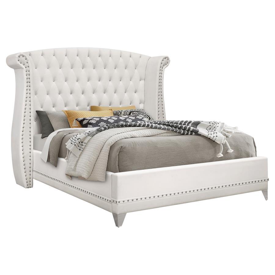 Barzini - Upholstered Wingback Bed CoasterElevations