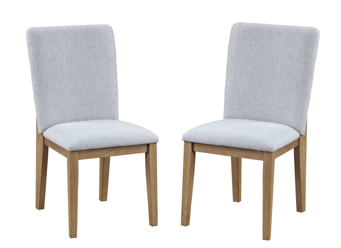 Delphine - Linen Fabric 19" Dining Chair (Set of 2) - Gray Lilola Home