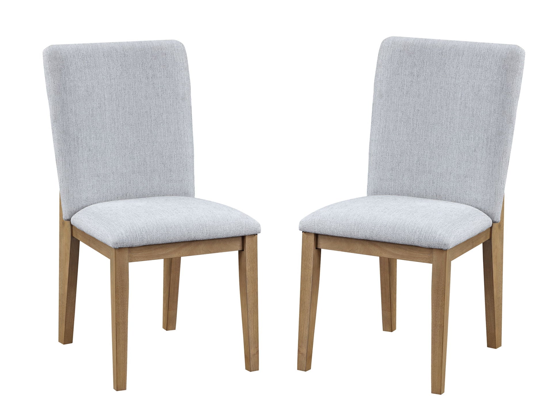 Delphine - Linen Fabric 19" Dining Chair (Set of 2) - Gray Lilola Home