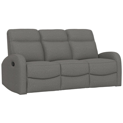 Manual Reclining Sofa With Dual Independent Recliners Emerald Home