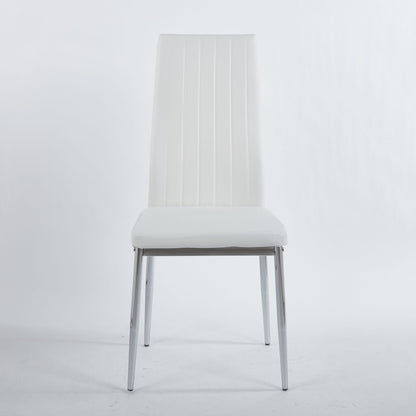 Chrome Leg Dining Chair (Set of 4) Home Essentials