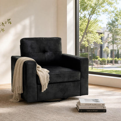 360 Degree Rotation Single Sofa Chair For Living Room Home Essentials