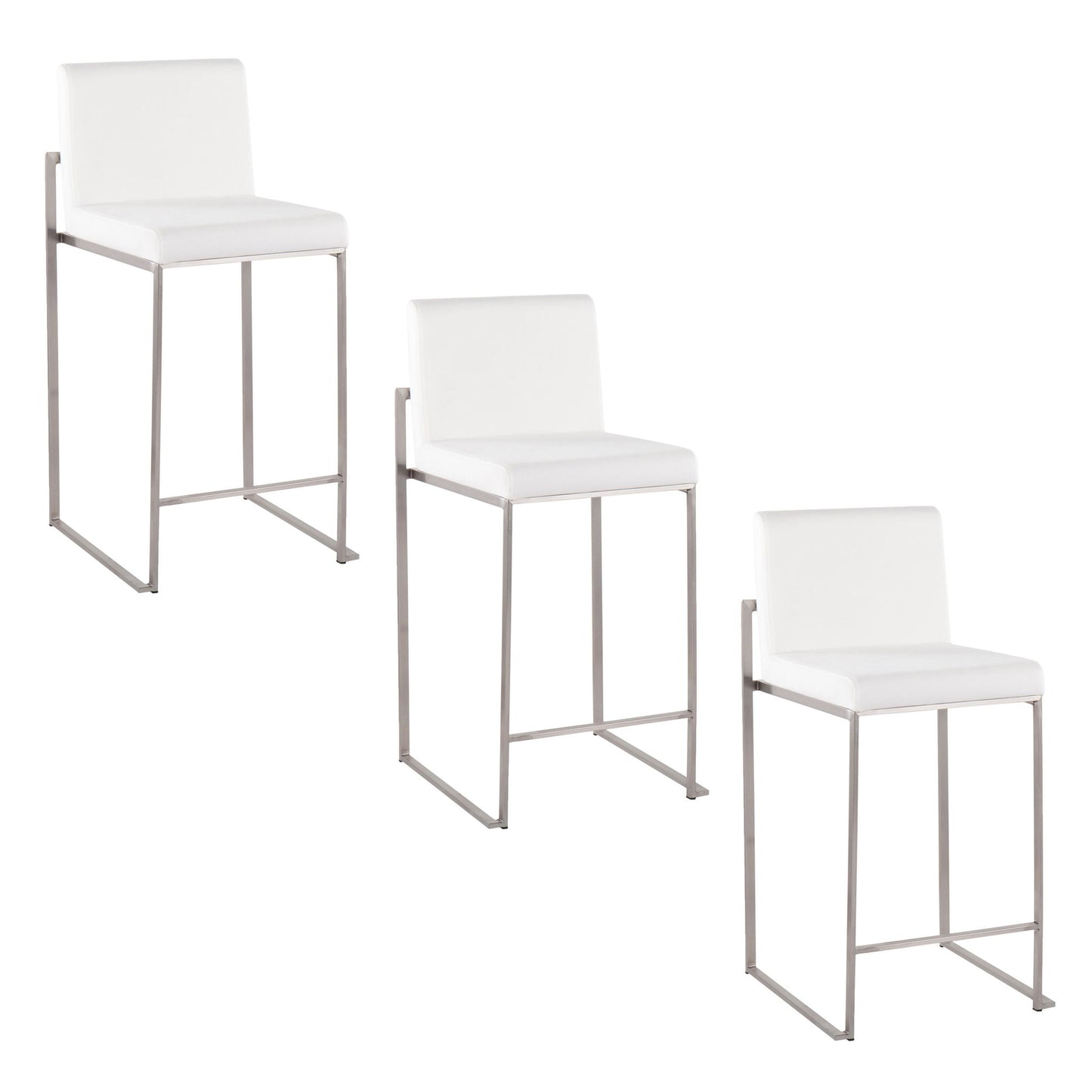 Fuji - Contemporary High Back Counter Stool, Functional Design Lumi Source