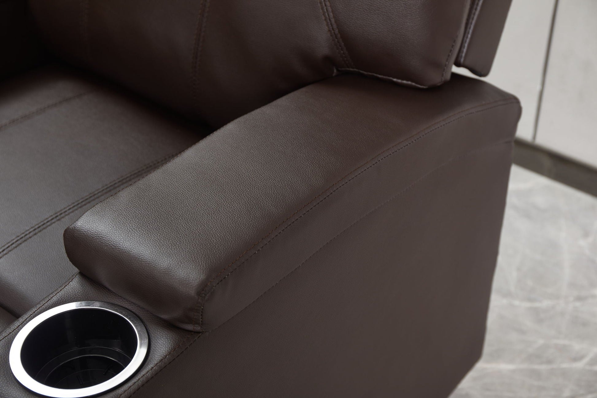 Modern Recliner Chair With Cup Holders, Remote Control Home Essentials