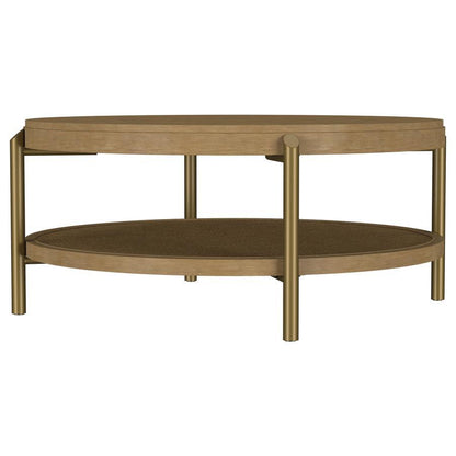 Arini - Round Coffee Table With Storage Shelf Coaster Fine Furniture