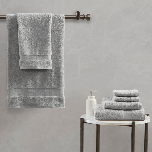 Luxor - 6 Piece Towel Set - Gray