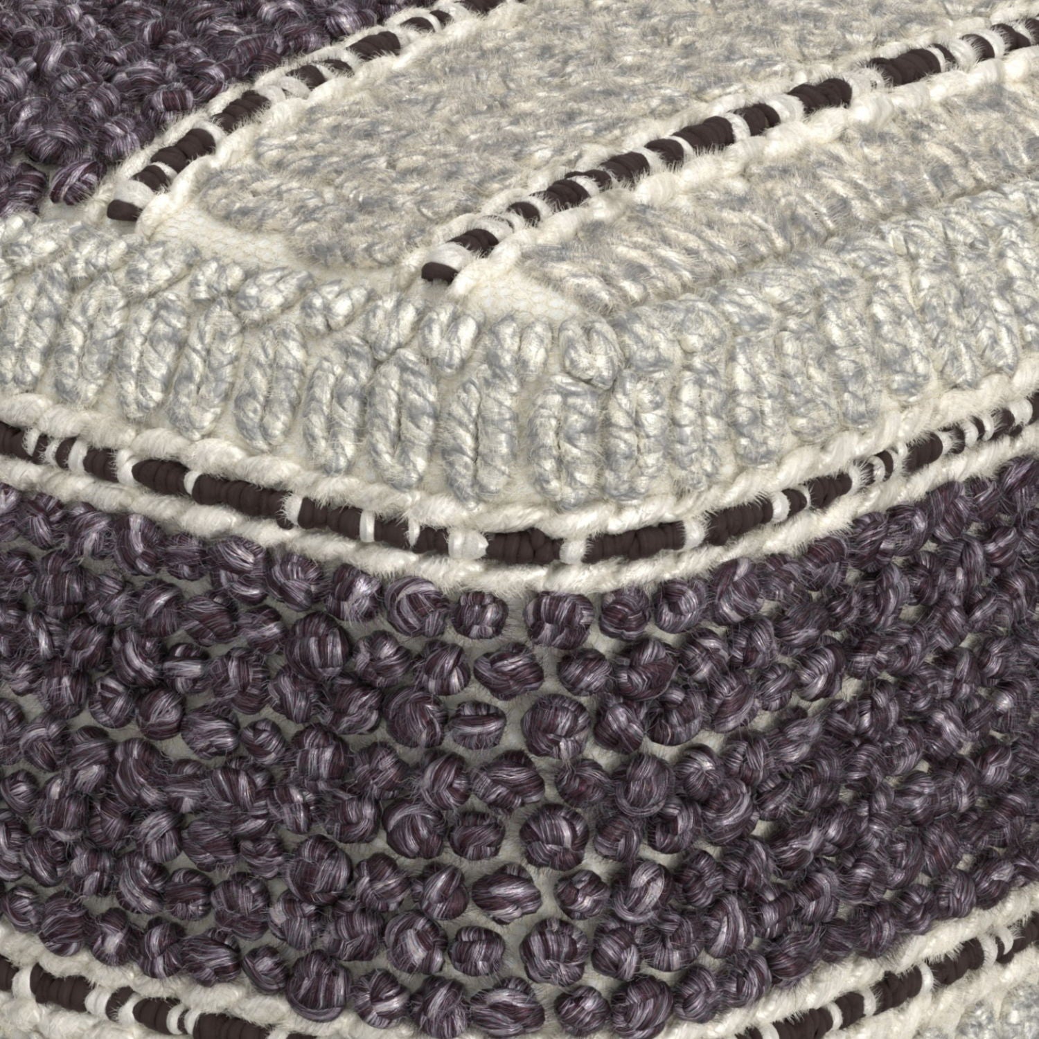 Grady - Handcrafted Square Pouf Simpli-Home