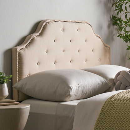 Luella - Button Tufted Upholstered Headboard Noble House