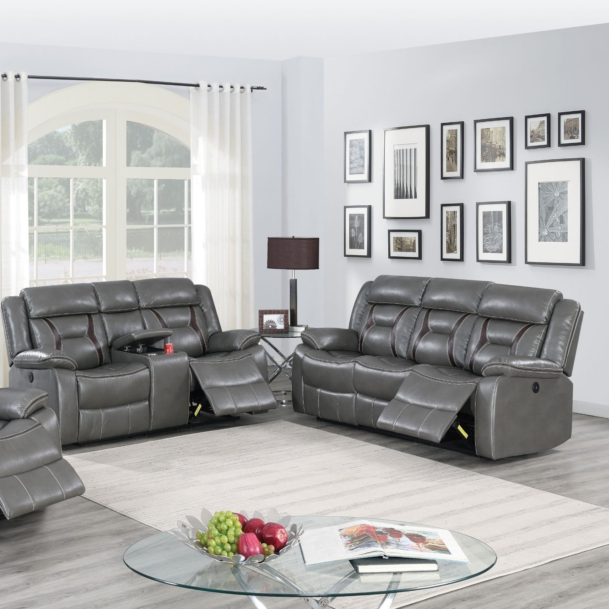 Living Room Set With Pillow Armrest And Tufted Backrest Home Essentials