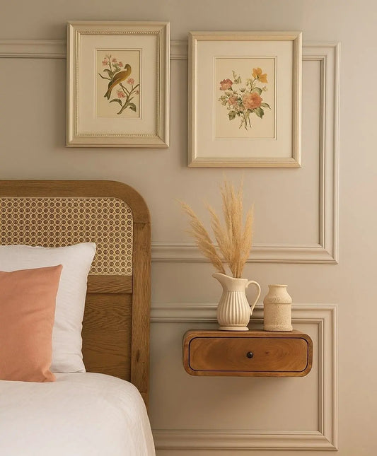 Avora - Wall Mounted 1 Drawer Nightstand Artisan Furniture