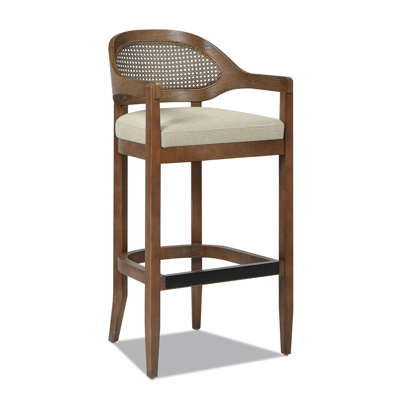 Americana - Mid-Century Modern Cane Back Counter Stool Jennifer Taylor Home