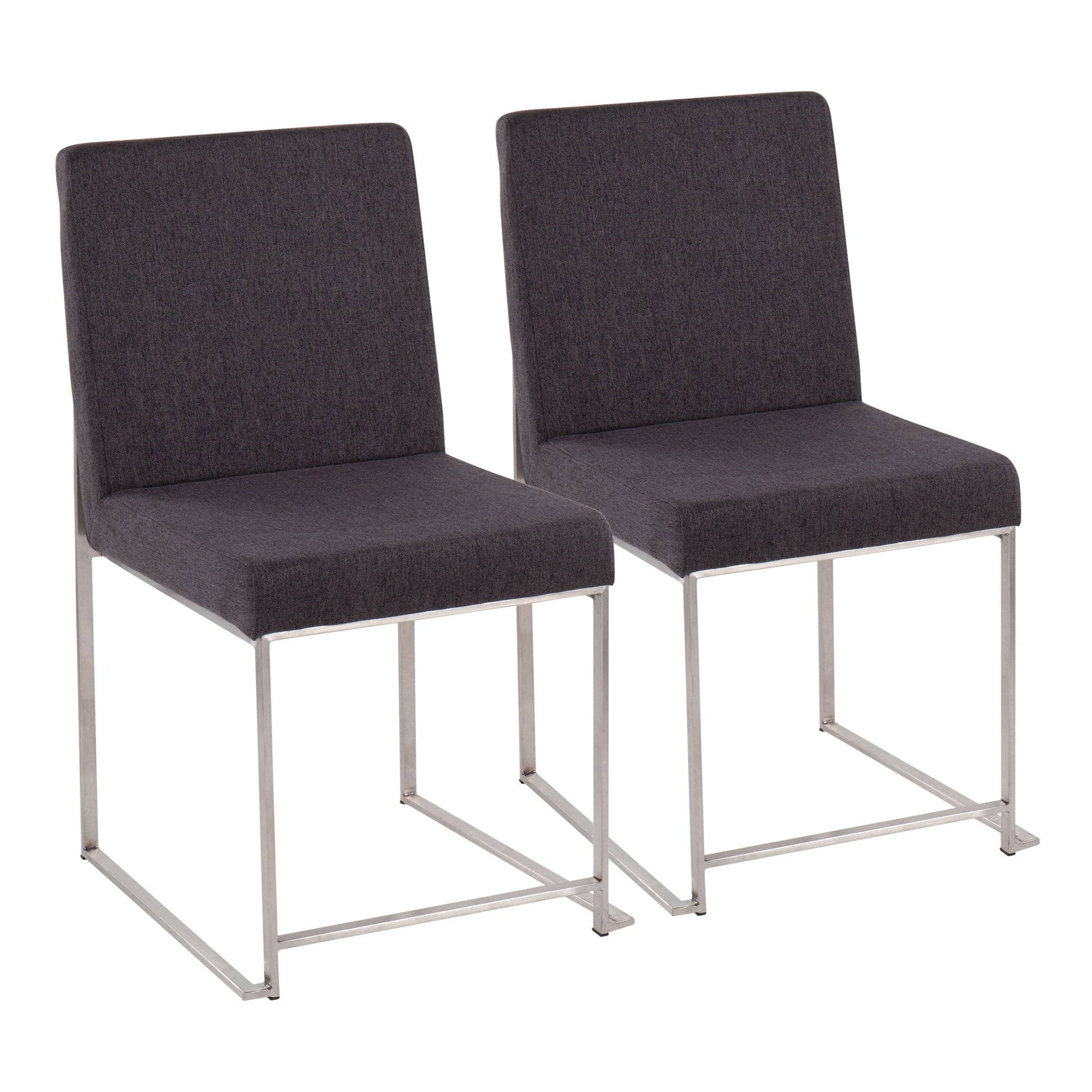 Fuji - Contemporary High Back Dining Chair, Modern Elegance (Set of 2) Lumi Source