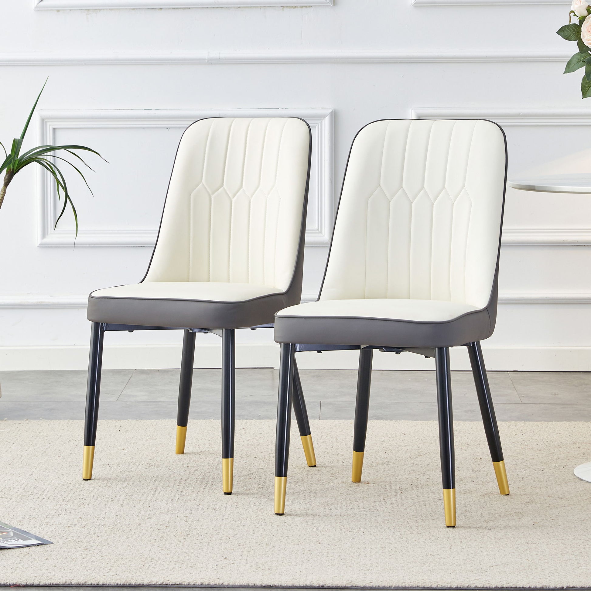 Modern Dining Chair With Metal Leg Home Essentials