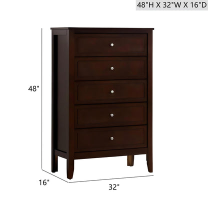 Daniel - Chest, 5 Drawer Storage Unit Glory Furniture