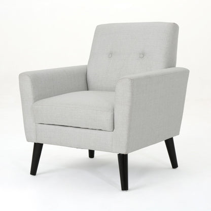 Radiantize - Upholstered Fabric Club Chair With Square-Off Back And Button Tufted Noble House