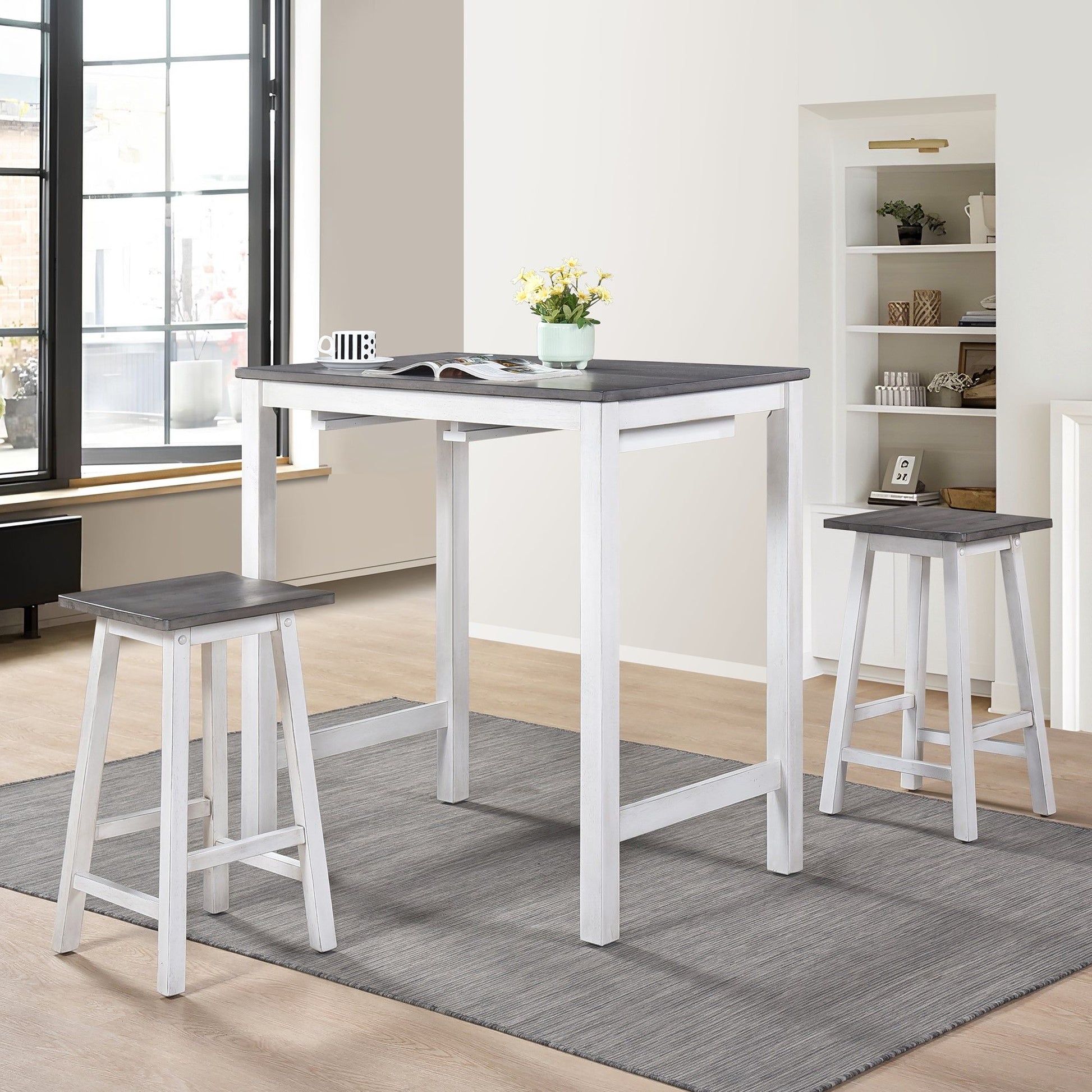 3 Pieces Counter Height Set Home Essentials